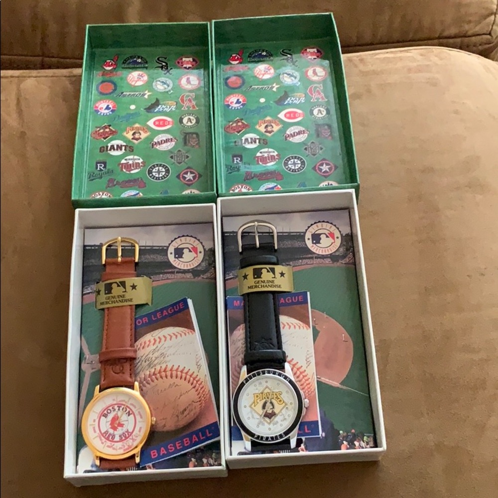 MLB Red Sox and pirates watches